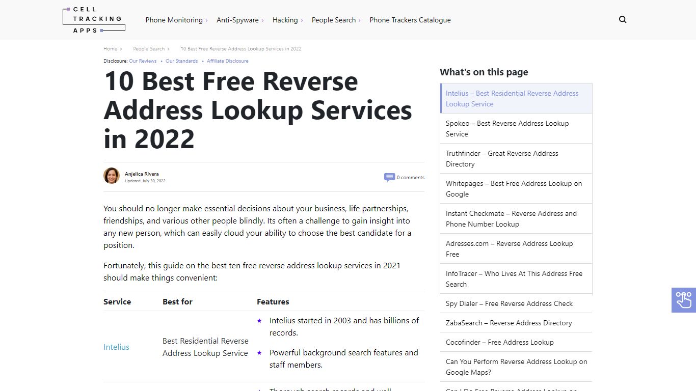 10 Best Free Reverse Address Lookup Services in 2021 - CellTrackingApps